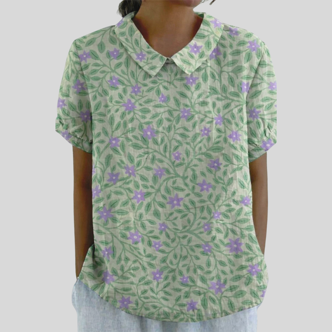 Elegant Floral Top in Soft Fabric