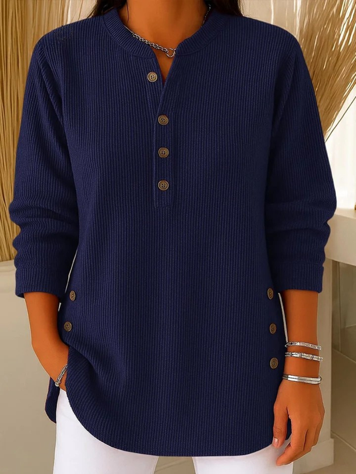 Nièves | Button-Detail Henley Tunic