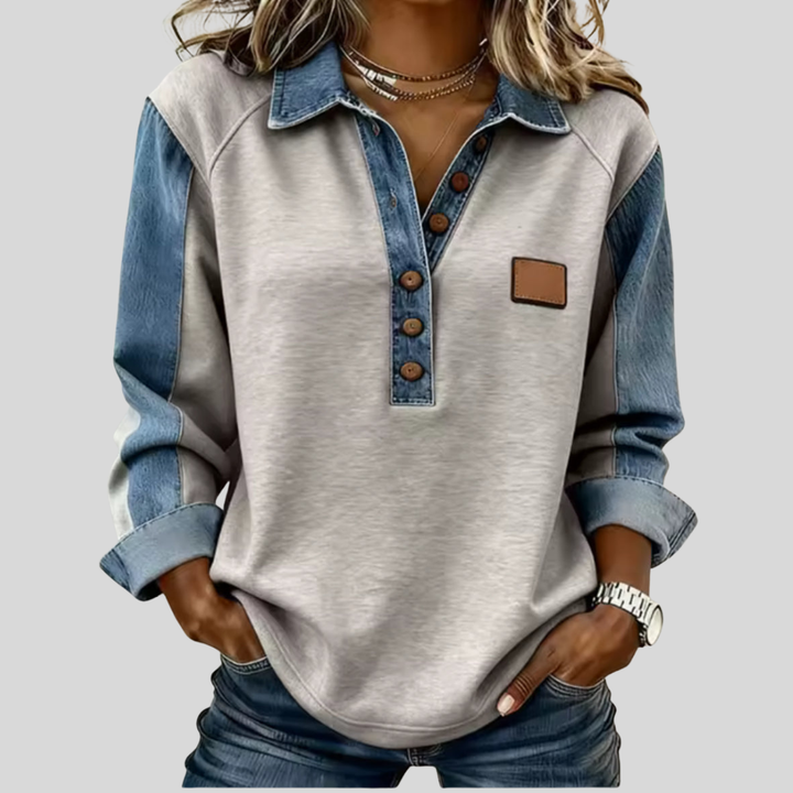 Elisa | Sporty Contrast Knit Jumper