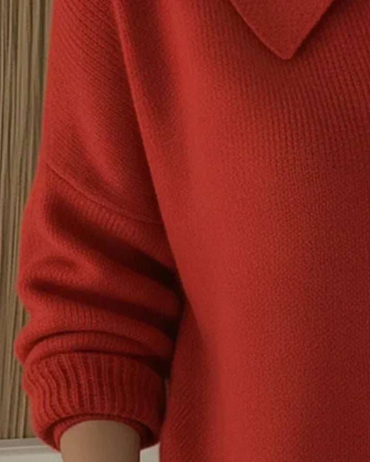 Vespera™ | Button Detail Collar Cardigan