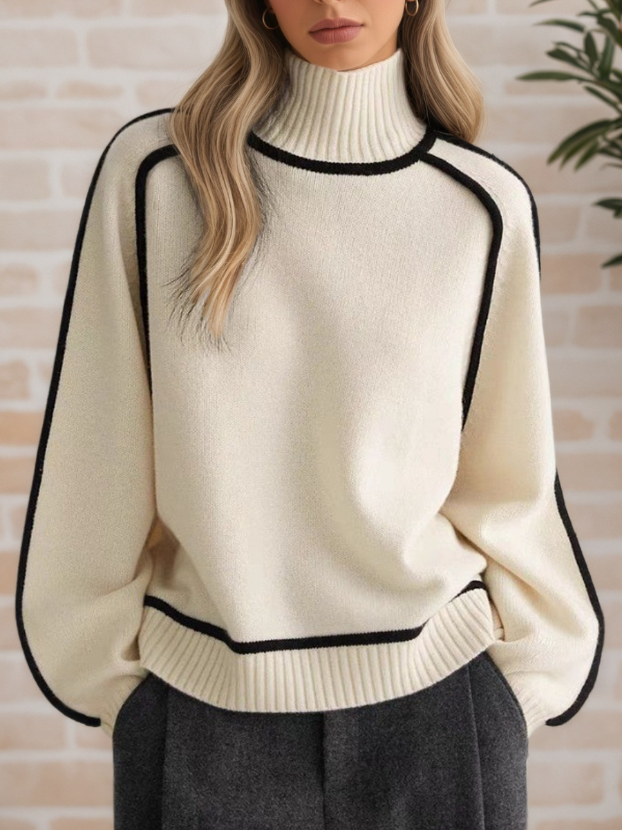 Donna | Sophisticated High Neck Jumper