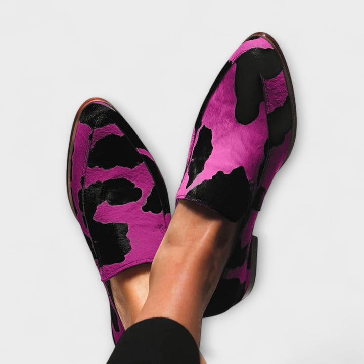 Paloma™ | Cow Print Slippers