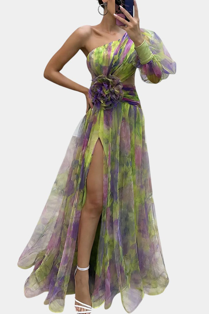 Teodora Asymmetrical Maxi Dress