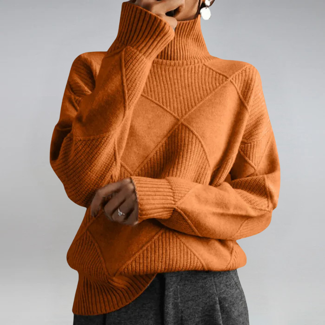 Lauren | Luxurious Cashmere Roll Neck Sweater