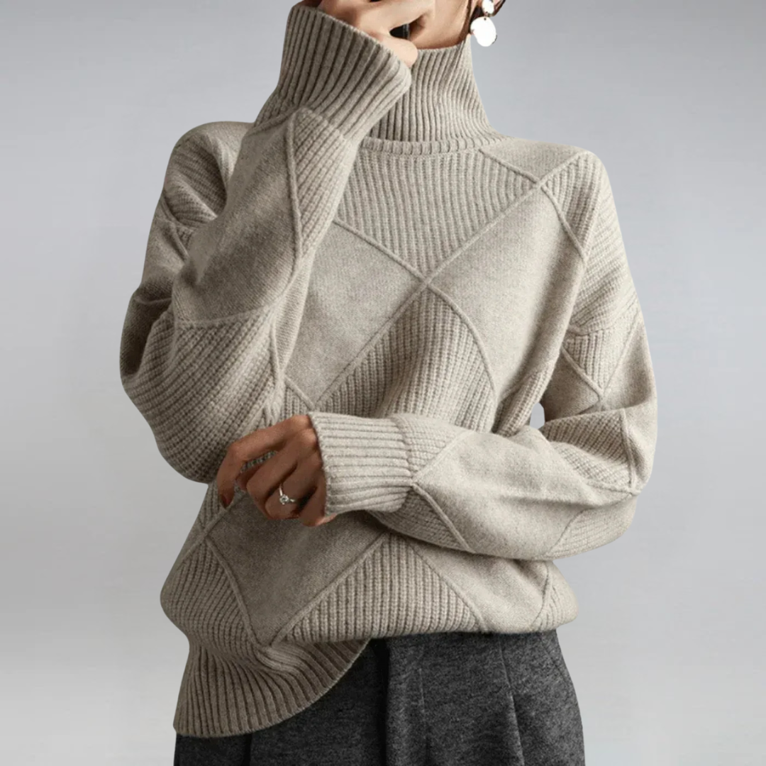 Lauren | Luxurious Cashmere Roll Neck Sweater