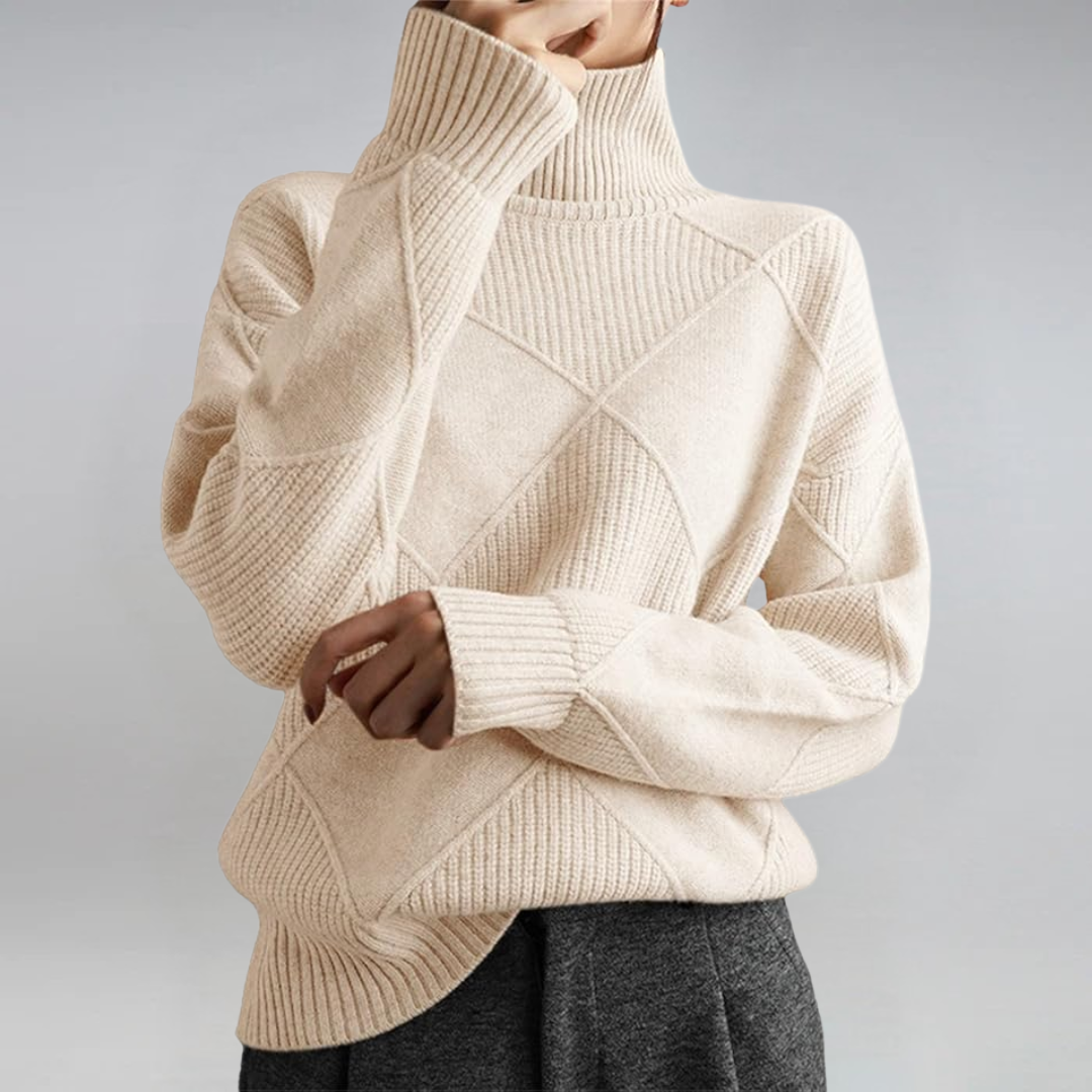 Lauren | Luxurious Cashmere Roll Neck Sweater