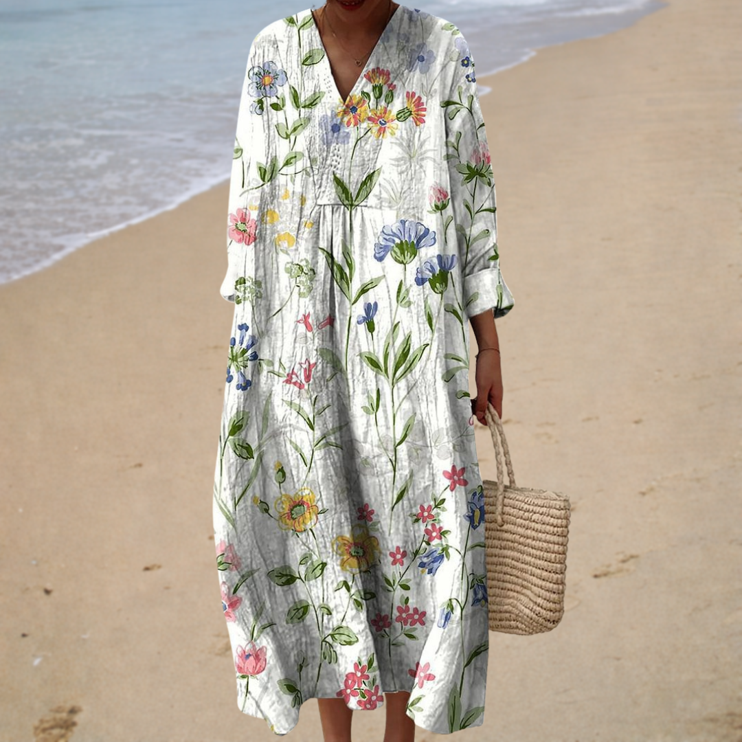 Elegant Summer Print Dress