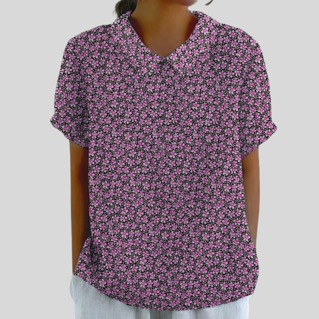 Elegant Floral Top - Comfortable Fit