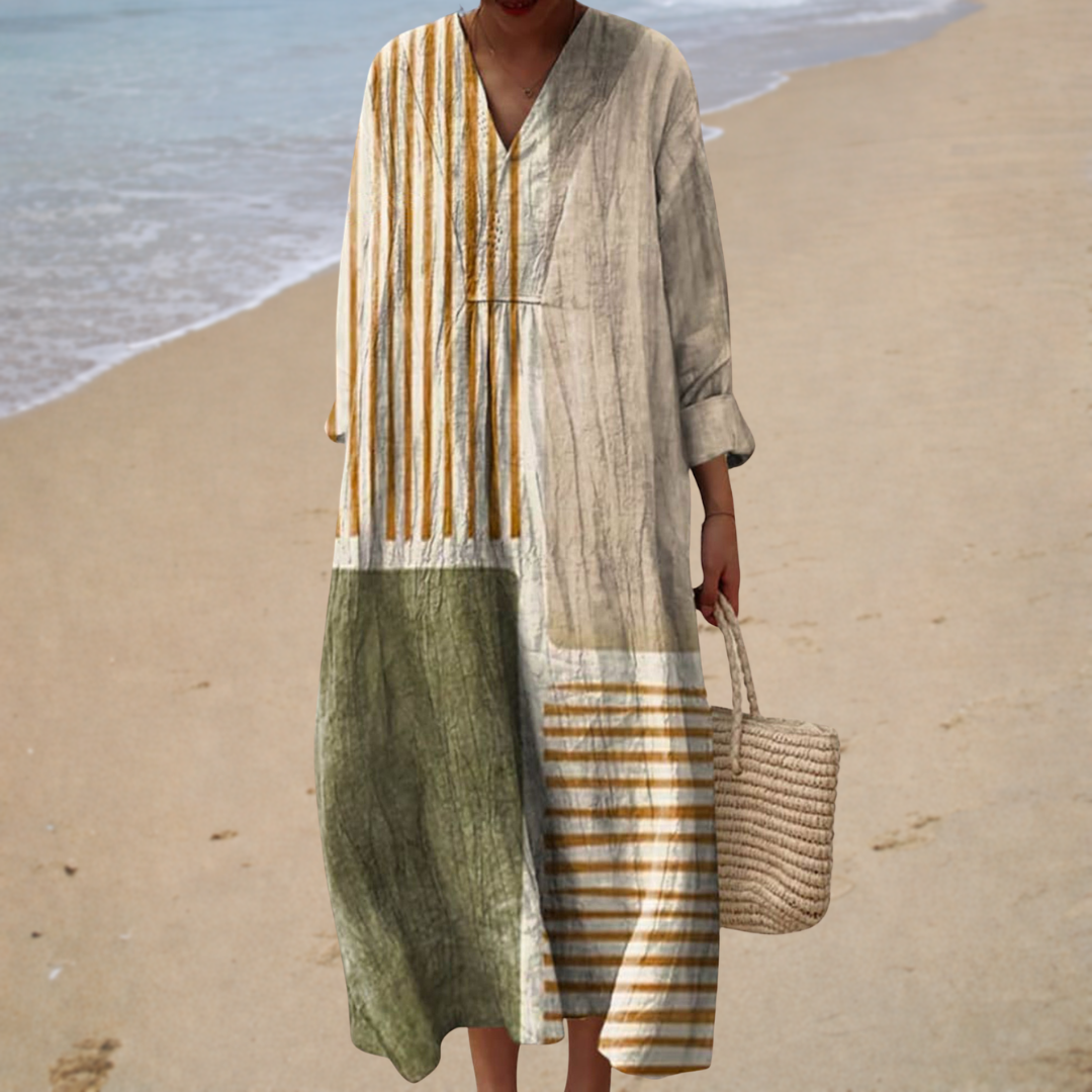 Elegant Printed Summer Dress