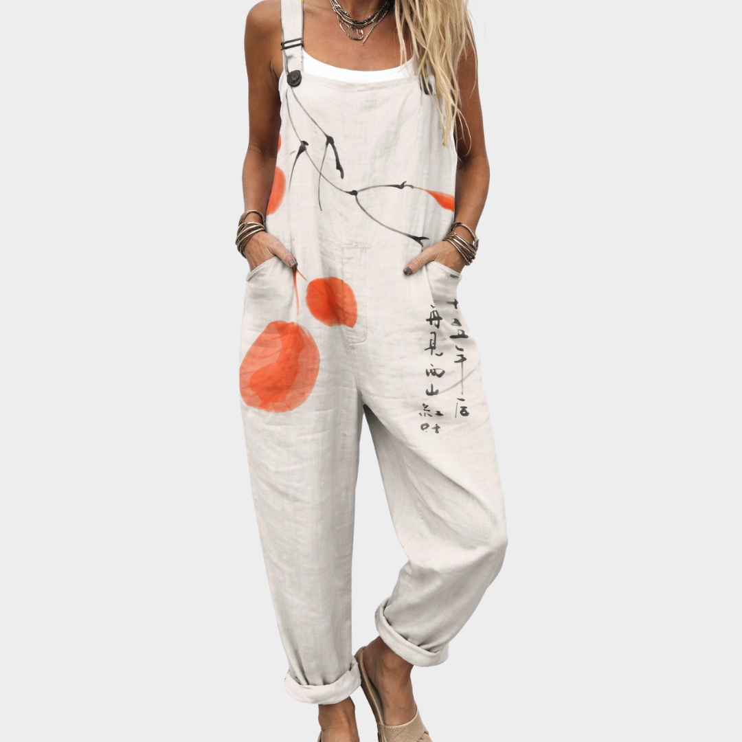 Stylish Printed Dungarees