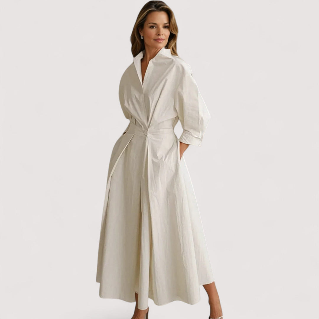 Marica - Elegant Long Dress, Stylish Comfort