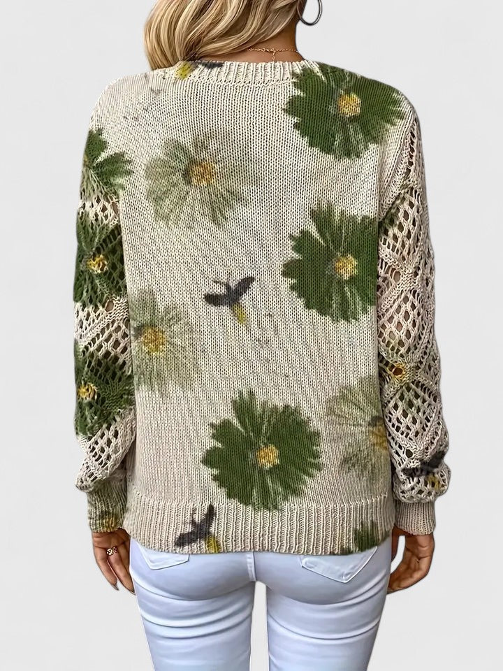 Mirte | Elegant Floral Sweater