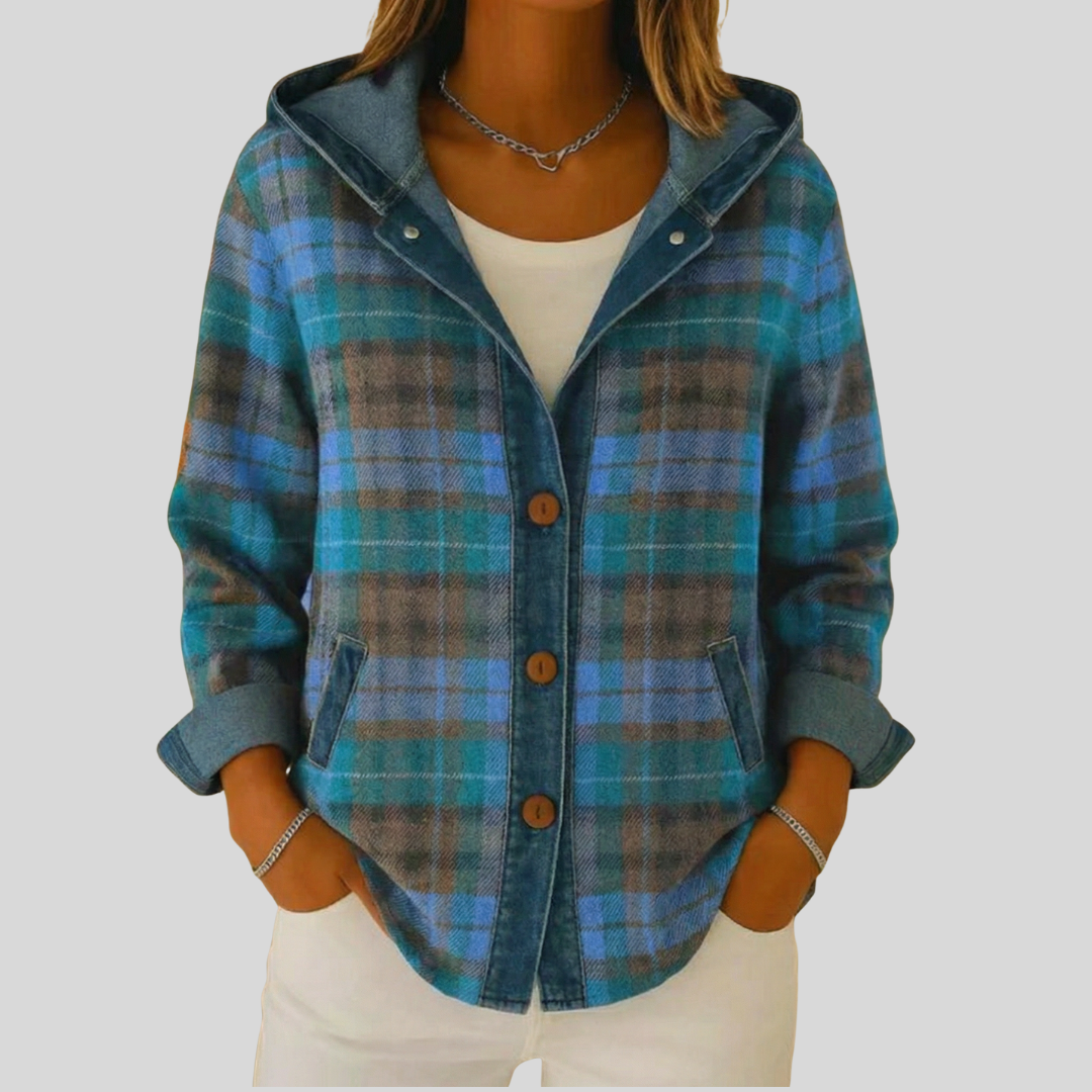 Lobke | Check Hooded Jacket