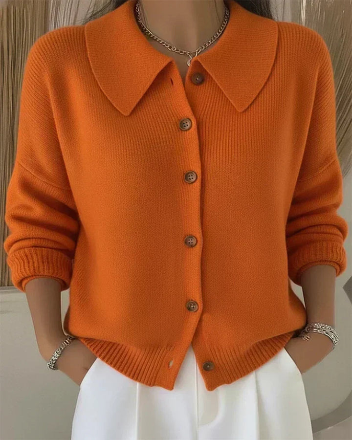 Vega | Collared Knitted Jacket