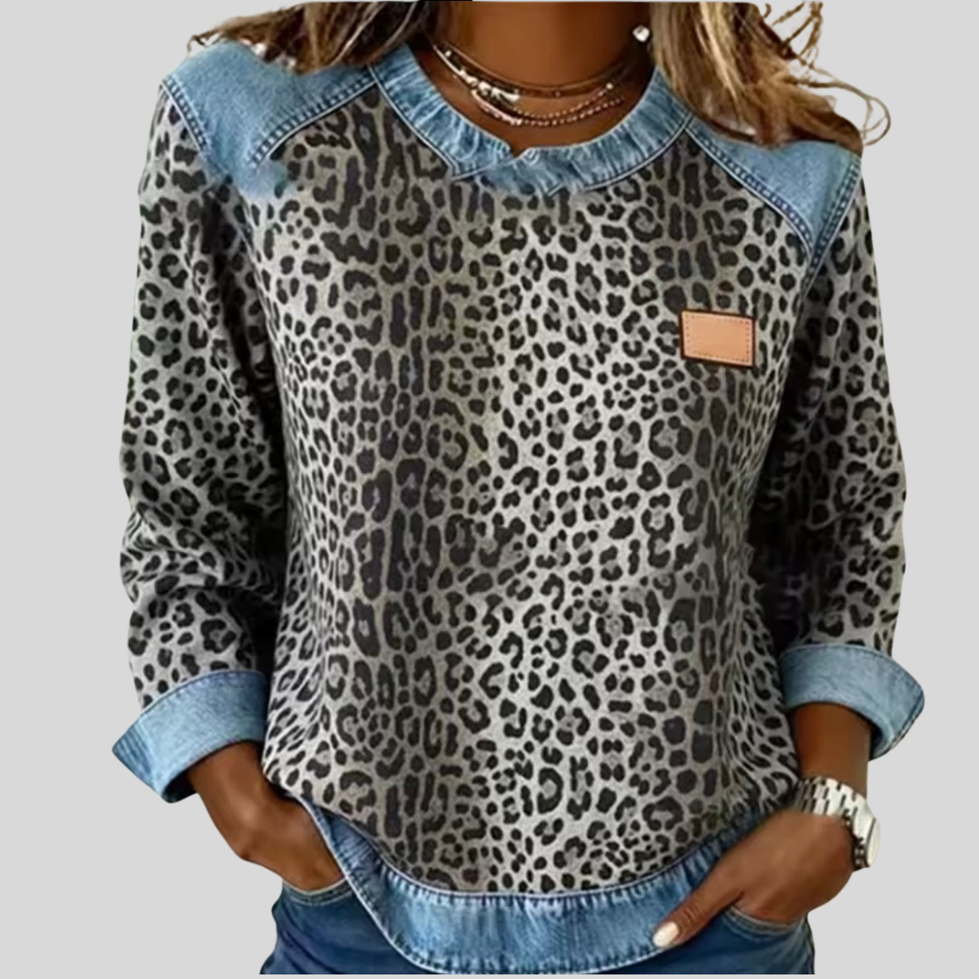 Aleid | Elegant Jumper with Contrast Collar
