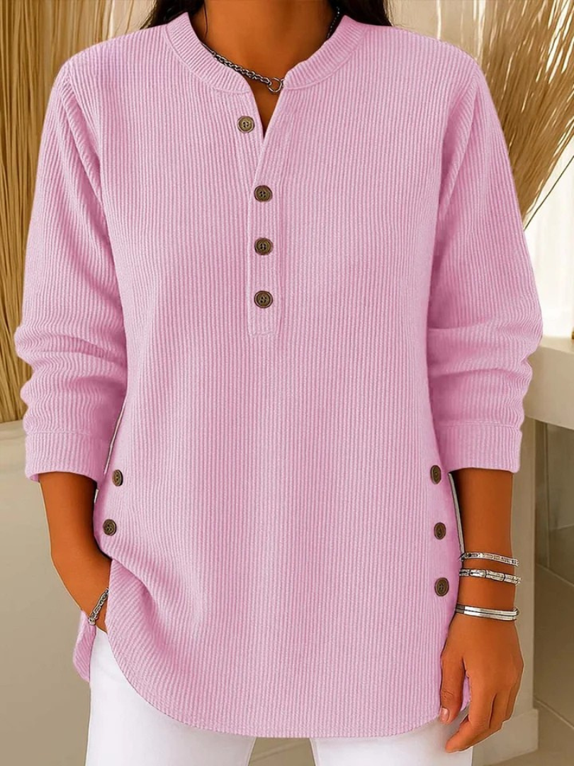 Nièves | Button-Detail Henley Tunic