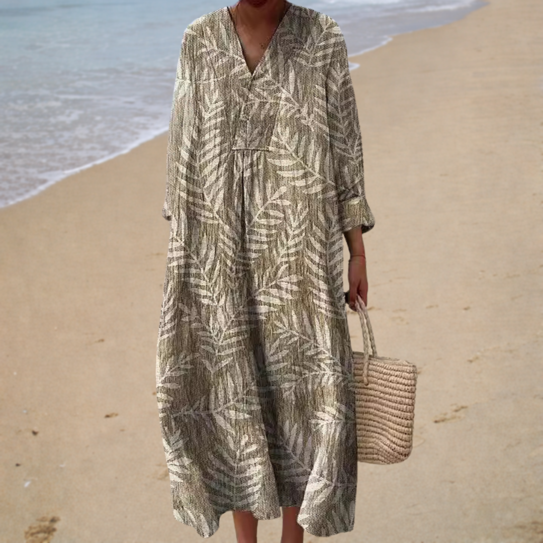 Elegant Printed Summer Dress