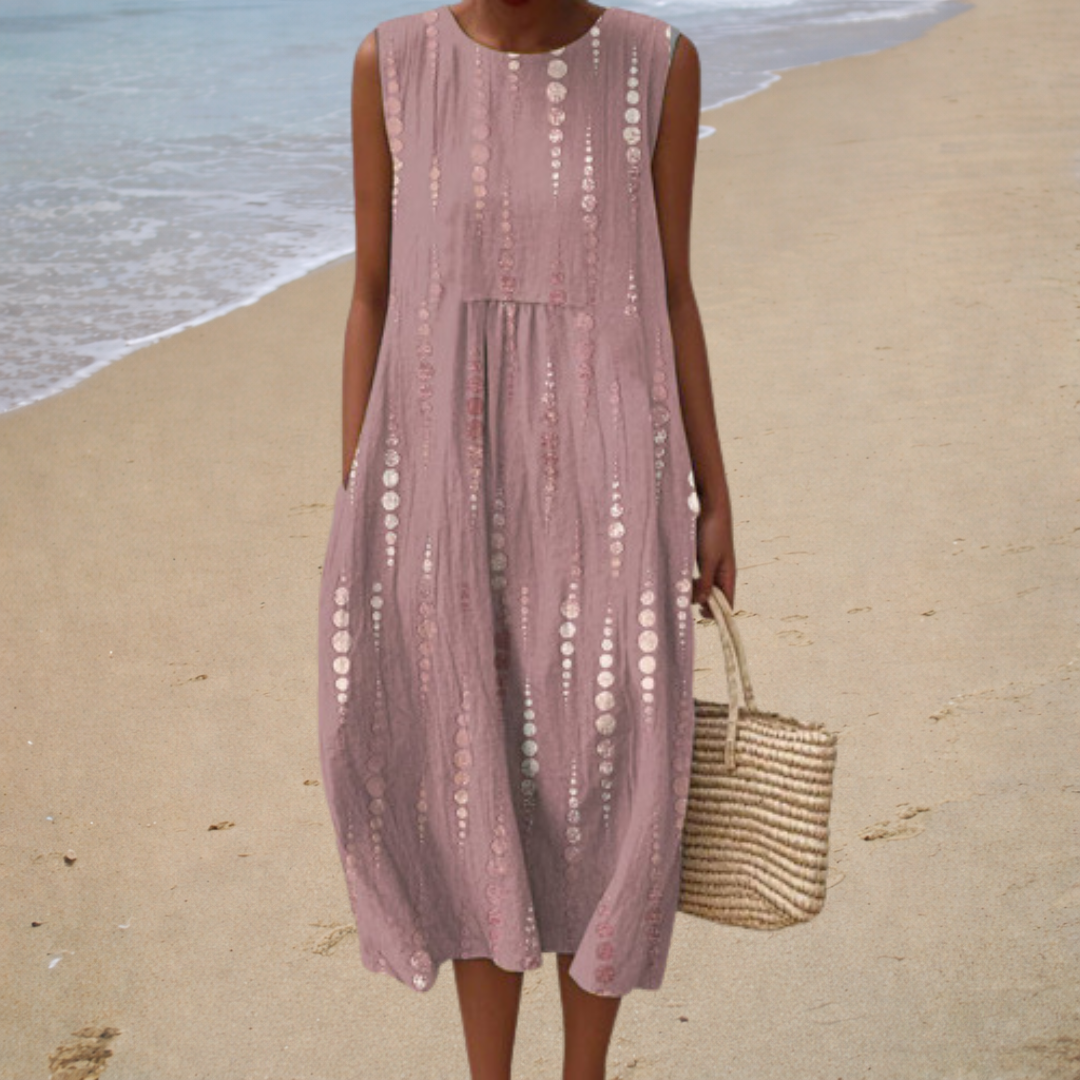 Luxurious Sleeveless Summer Dress