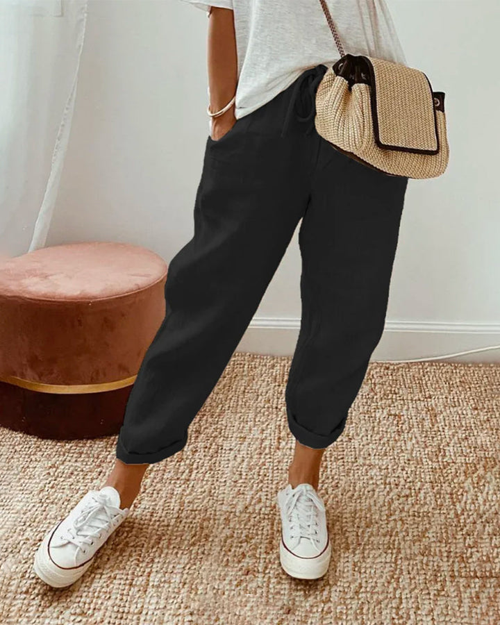 Elegant Fluid Trousers with Comfort