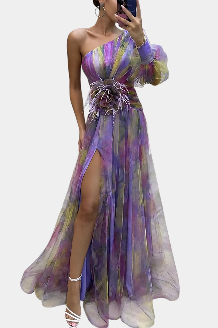 Teodora Asymmetrical Maxi Dress