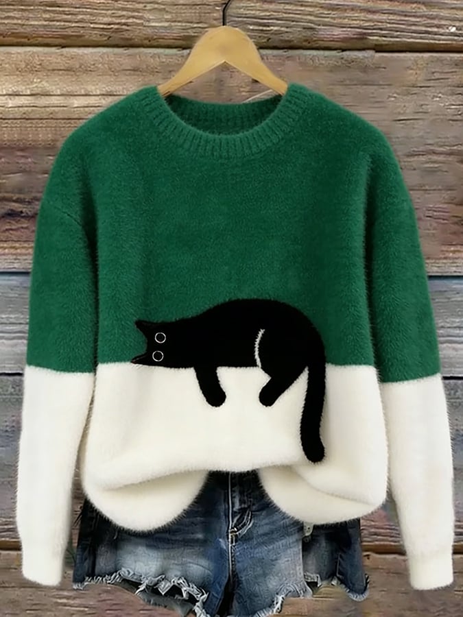 Chic Cat Sweater
