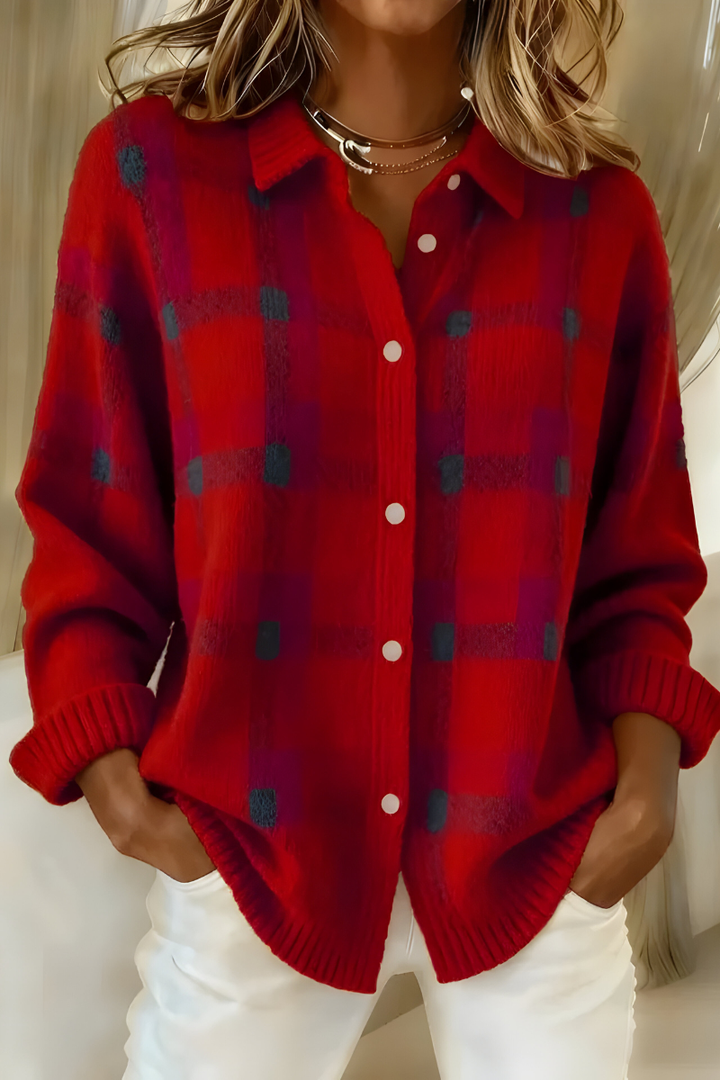 Corinne | Checked Cardigan