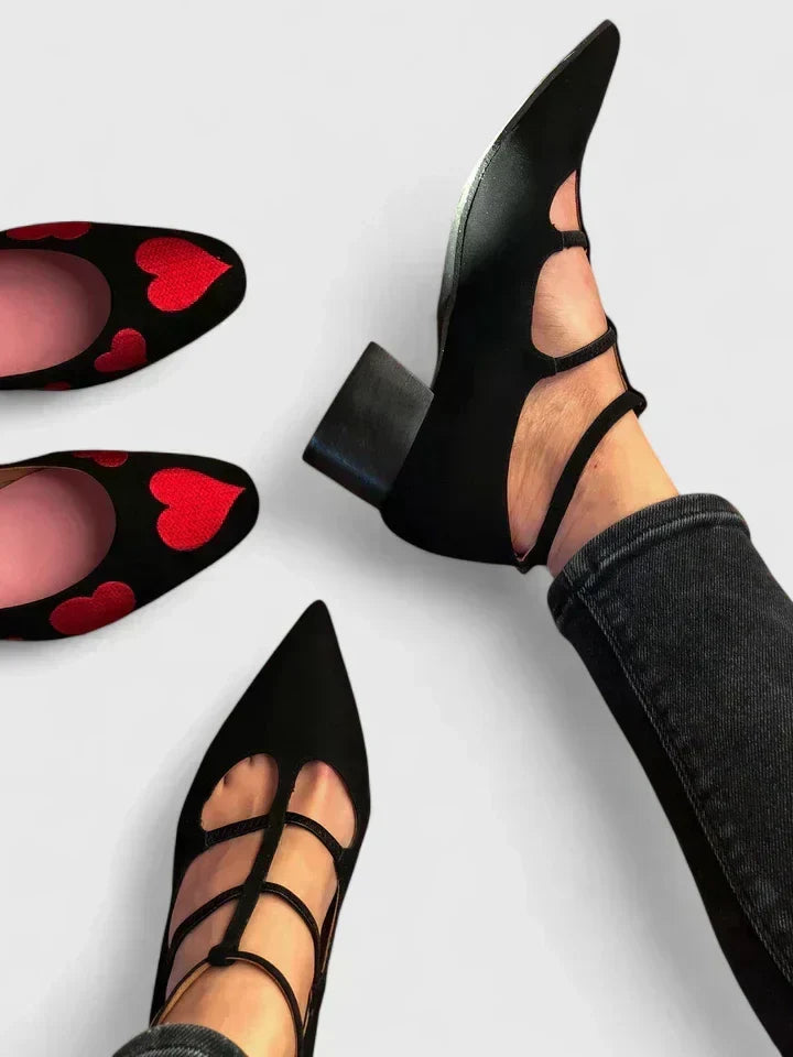 Aurea - Comfortable Wide Heeled Shoes