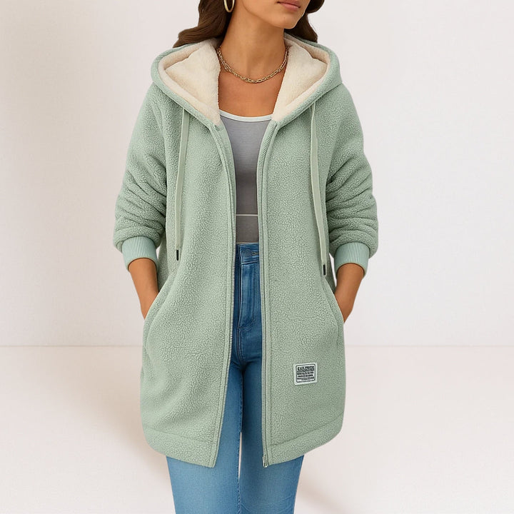 Isa | Soft Hooded Coat with Cosy Lining