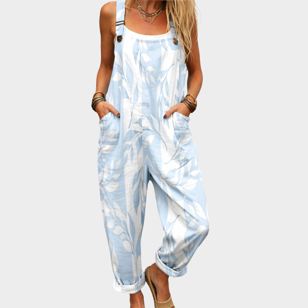 Stylish Printed Dungarees