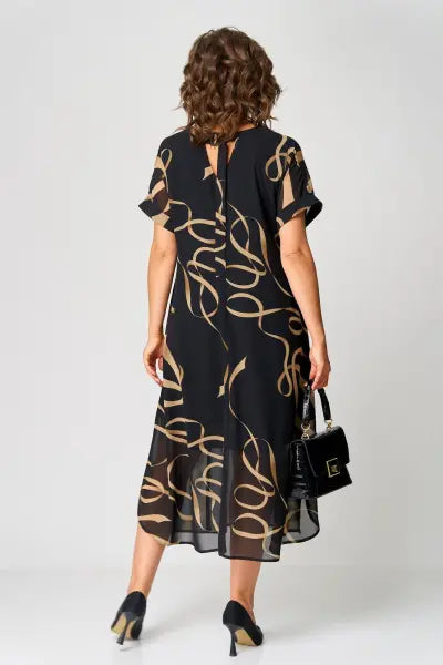 Pauline - Elegant Patterned Dress