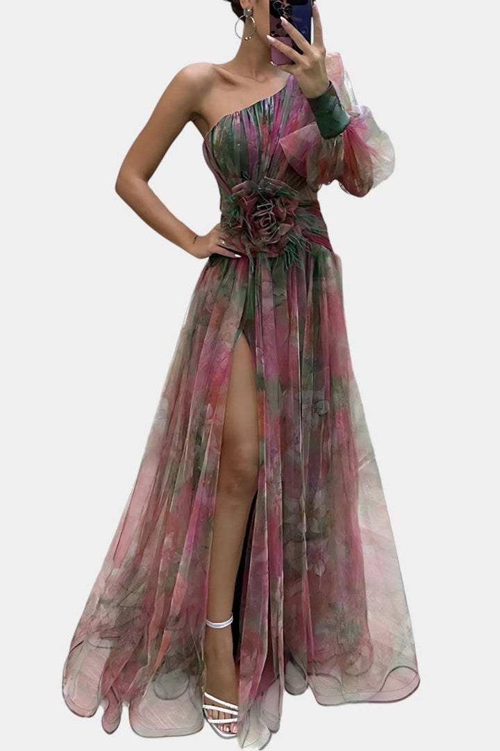 Teodora Asymmetrical Maxi Dress
