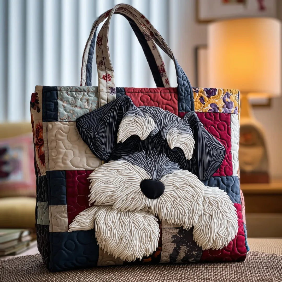 Artisanal Schnauzer Fabric Bag