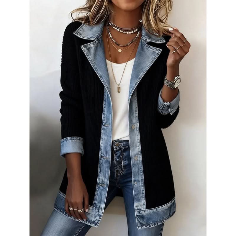 Jorien | Elegant Contrast Overcoat