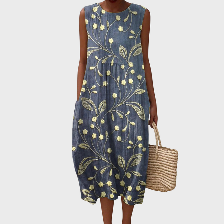 Lara - Floral Cotton Summer Dress