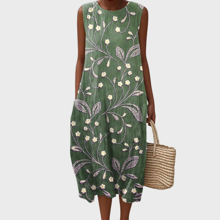 Lara - Floral Cotton Summer Dress