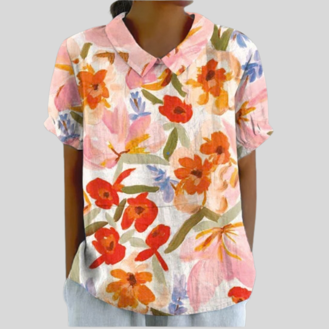 Elegant Floral Top – Comfortable Fit