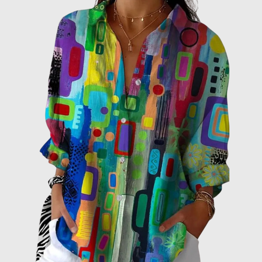 Vibrant Printed Blouse