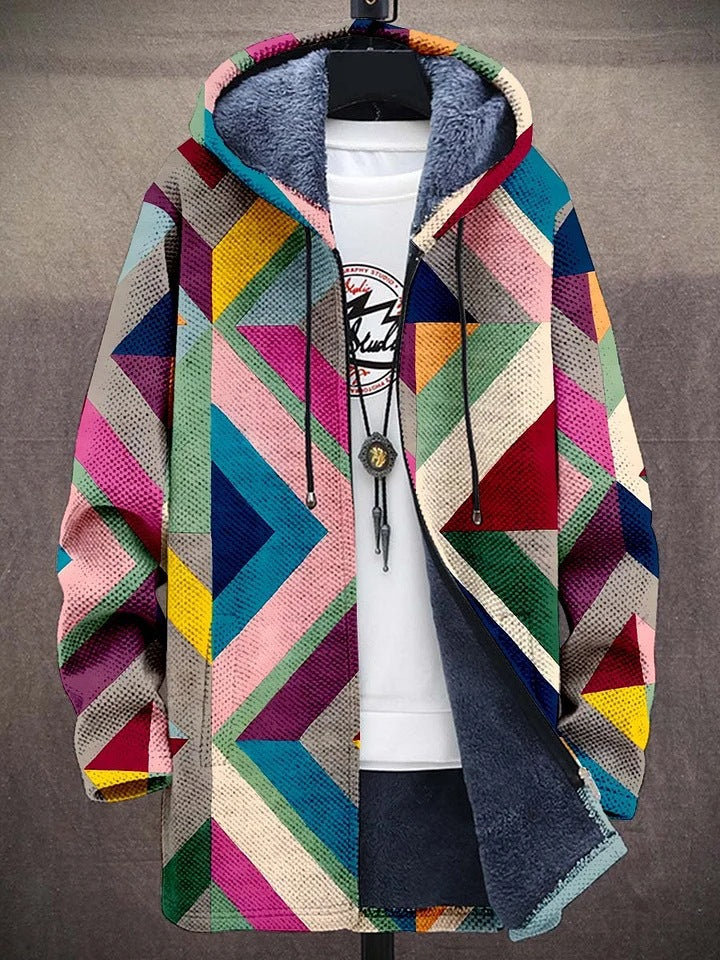 Johanna | Soft-Lined Cardigan with Artistic Print