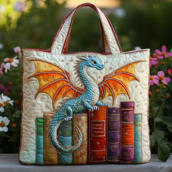Emerald Dragon Padded Book Bag