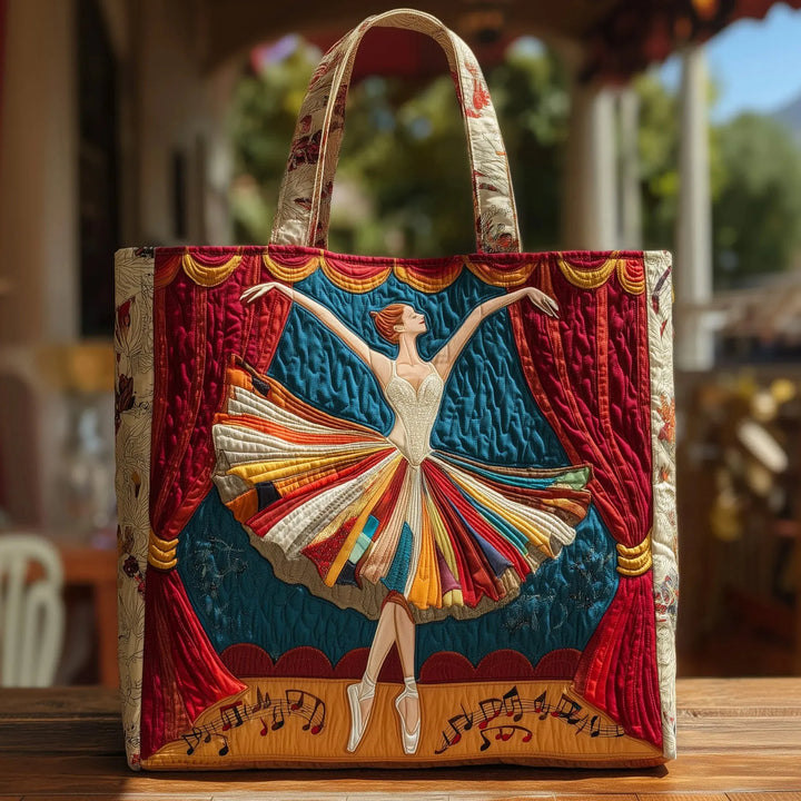 Quilted Bag – Elegant Ballerina Design