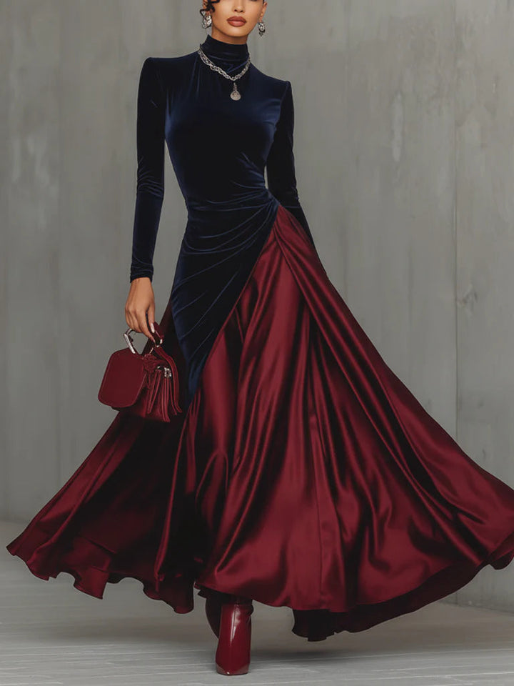 Lucrèce | Long Two-Tone Dress