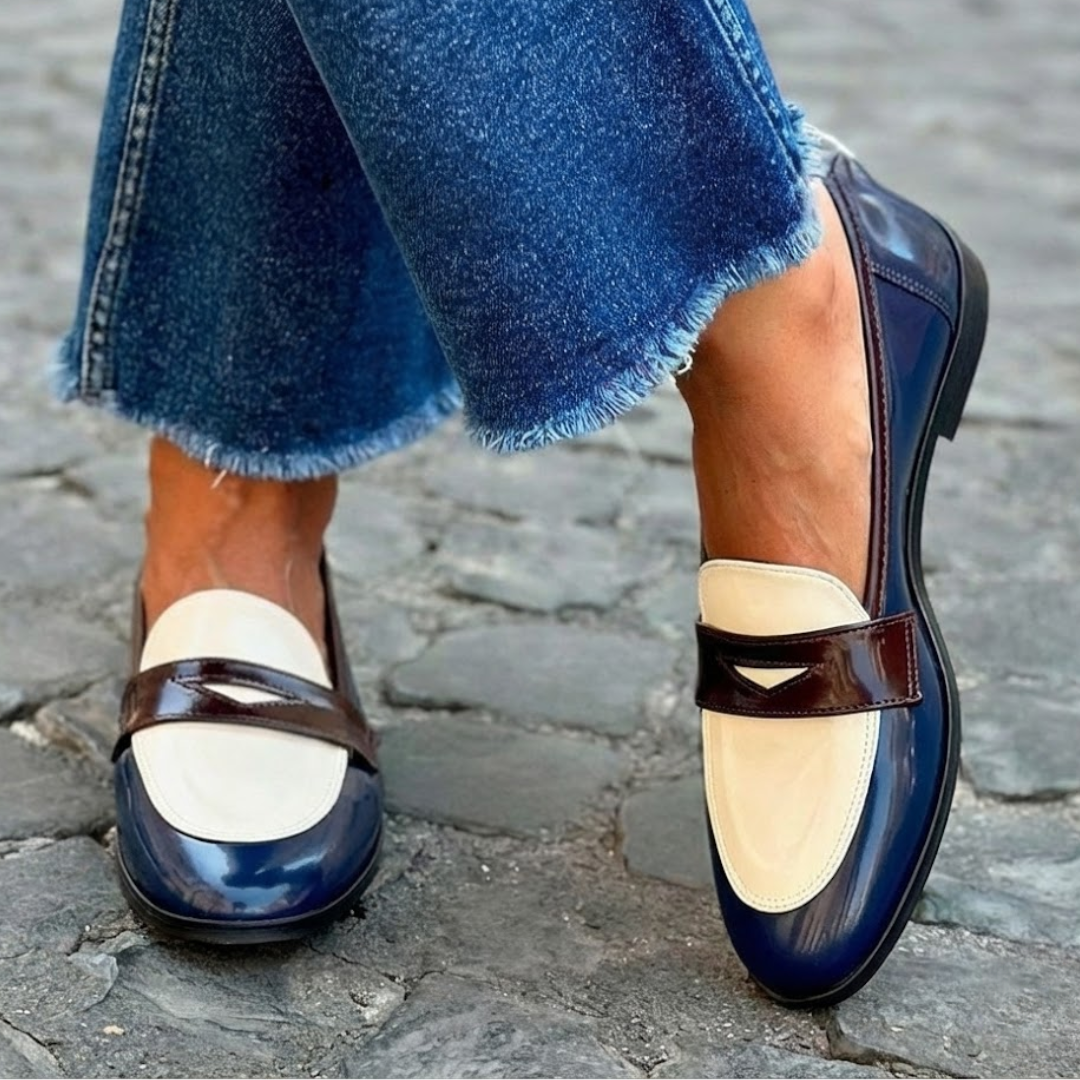 Claudia™ | Two-Tone Moccasins