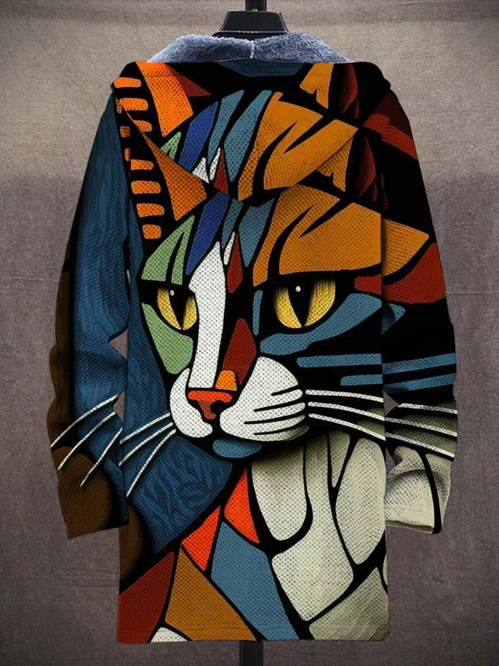 Katrijn | Hooded Artistic Cardigan