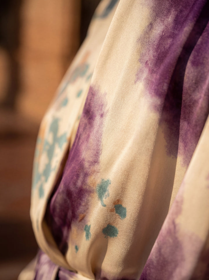 Valeria – Luxury Watercolour Pattern Dress