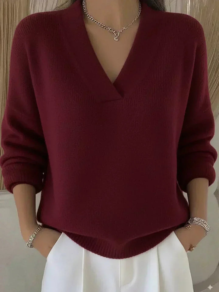 Vivelle™ | Relaxed V-Neck Jumper