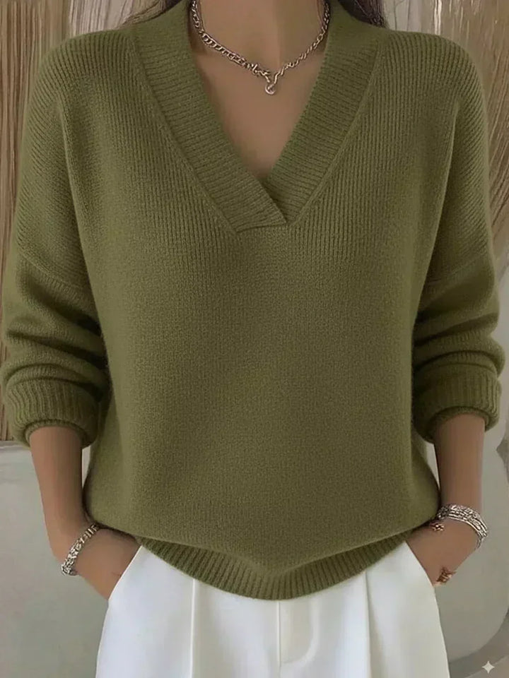 Violette | Oversized Blouse with V-Neck
