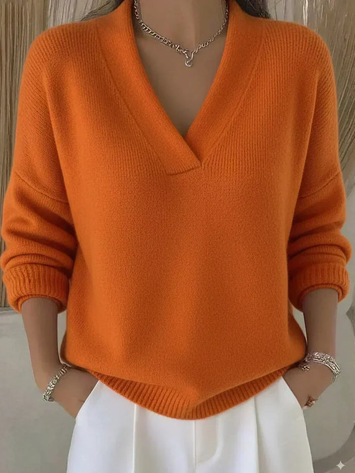 Violette | Oversized Blouse with V-Neck