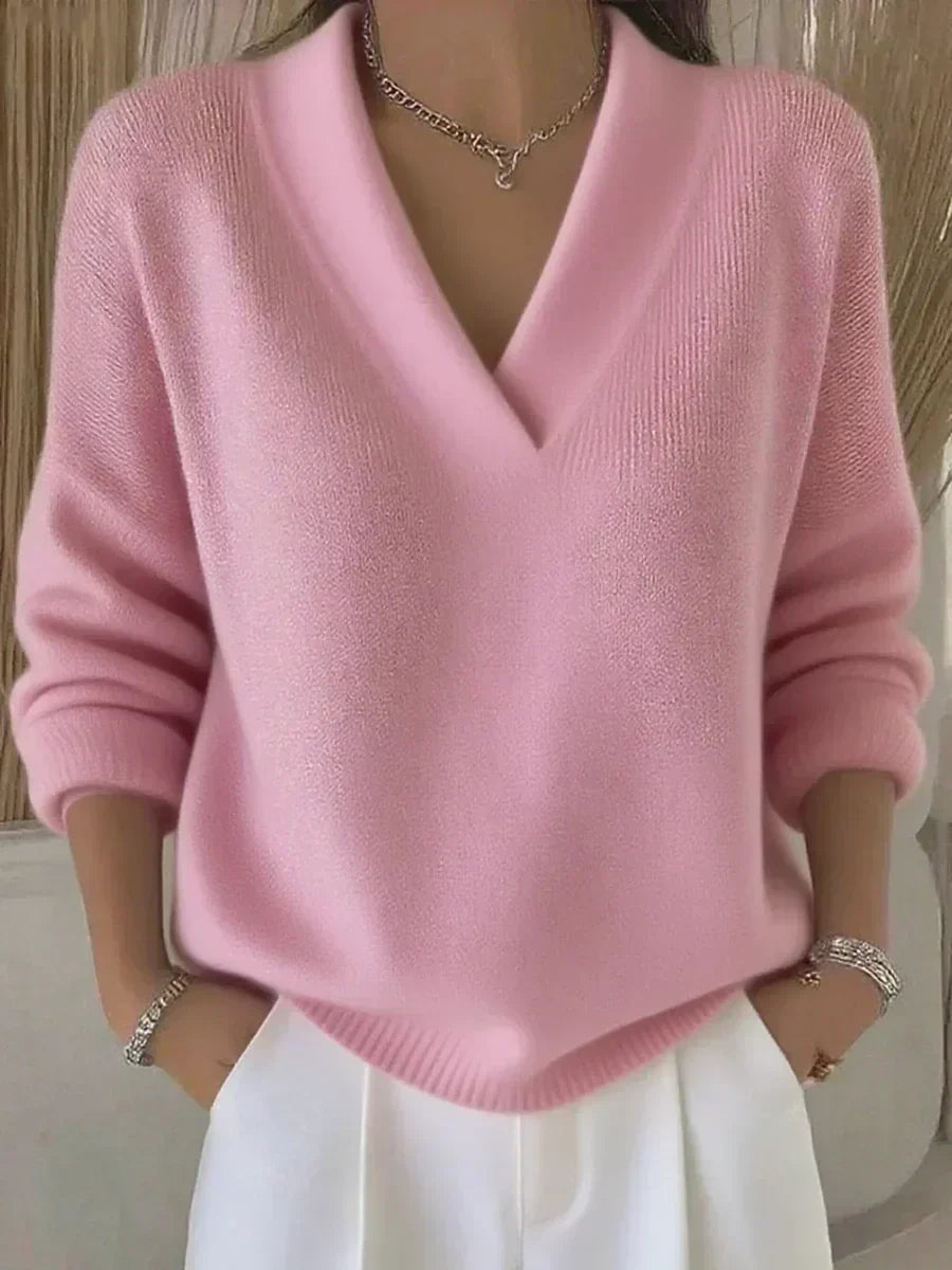 Violette | Oversized Blouse with V-Neck