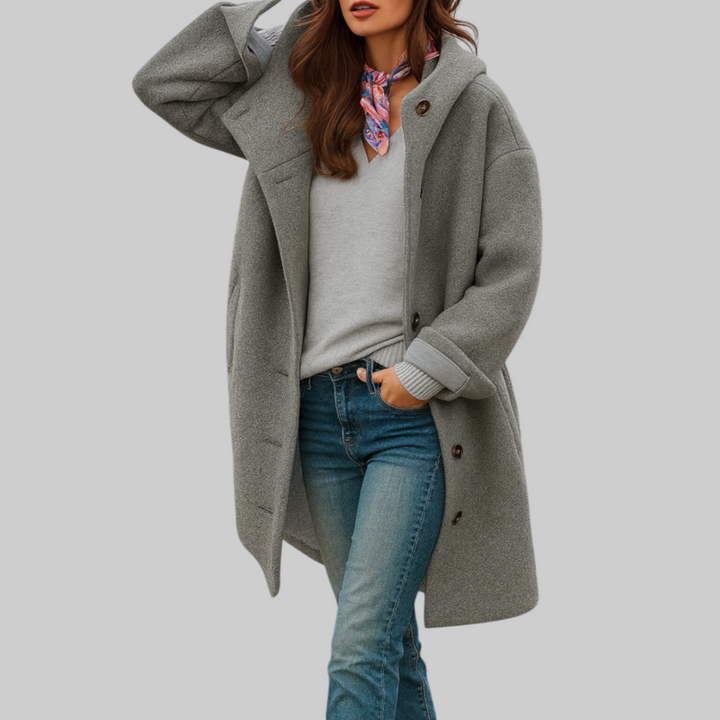 Freja | Mid-Length Everyday Coat in Comfortable Style