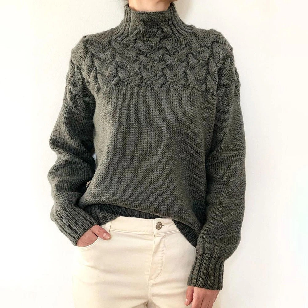 Elena | High Neck Sweater